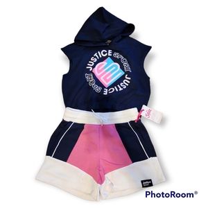 Justice Sport Shorts Sweat Set